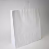 Pungi hartie alba 45x17x48 cm maner rasucit