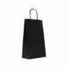 Pungi hartie neagra 18×8.5×30 cm maner rasucit