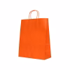 agwa.ro Pungi hartie orange 25x11x31 cm maner rasucit